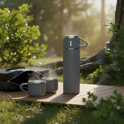 Set Termo 500ml Vasos De Cafe Termico Agua Caliente Fria