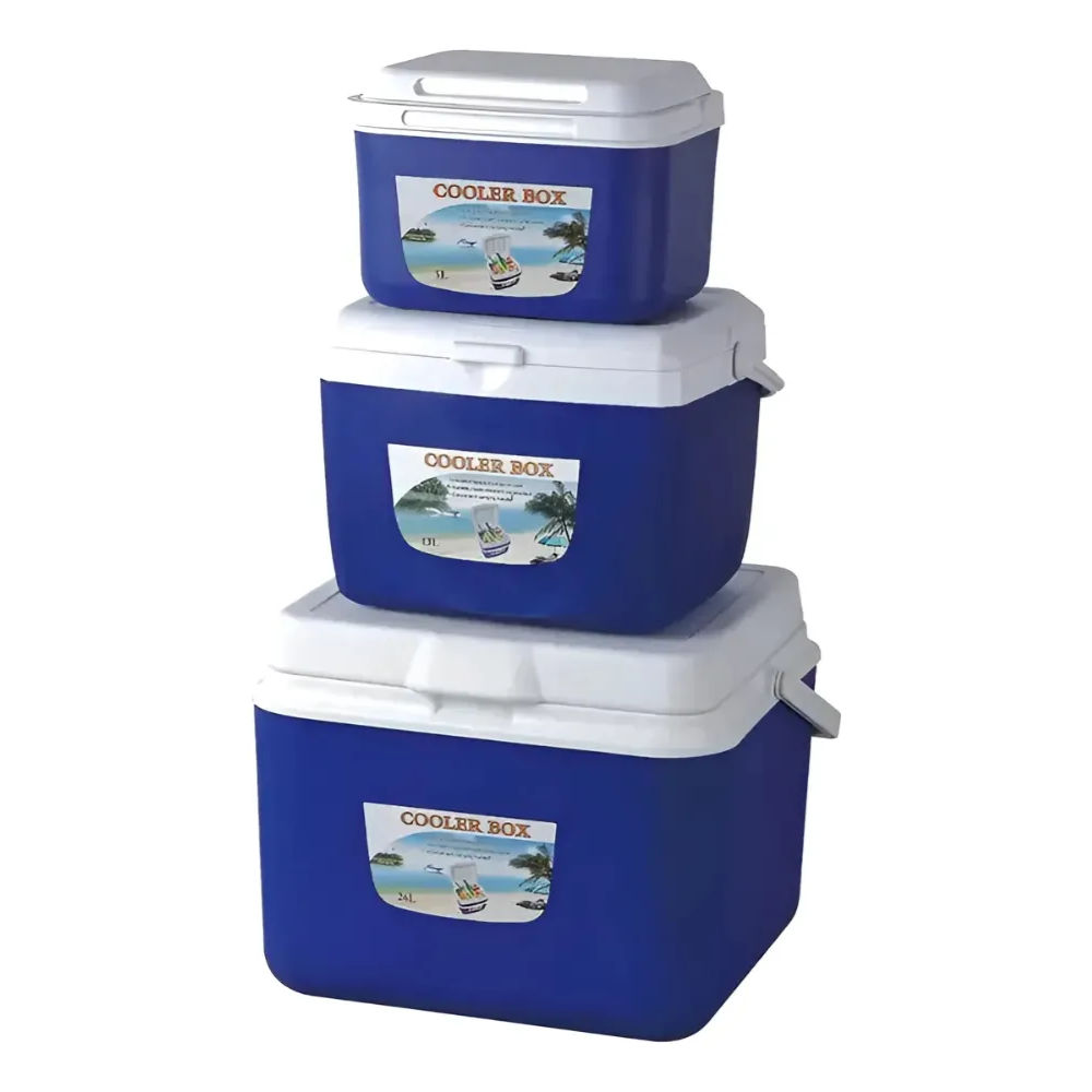 Pack 3 Cooler Nevera Portatil Hielera Cava Camping 5+13+26lt