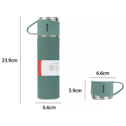 Set Termo 500ml Vasos De Cafe Termico Agua Caliente Fria