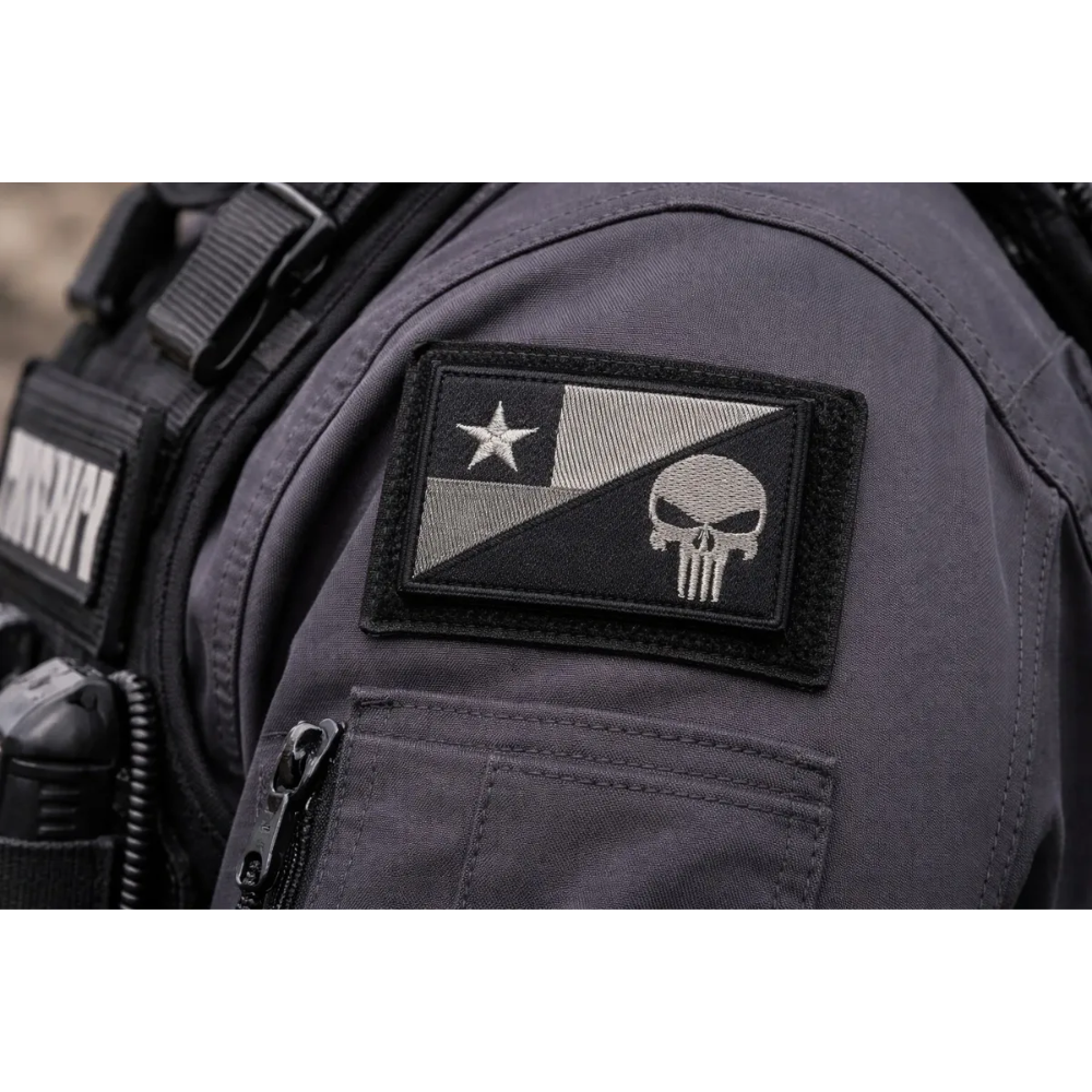 Parches Tacticos Airsoft Parche Airsoft Chile Punisher Negro