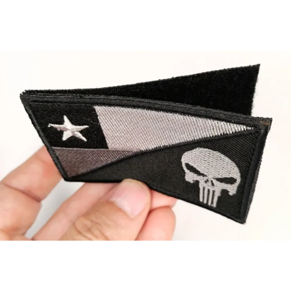 Parches Tacticos Airsoft Parche Airsoft Chile Punisher Negro