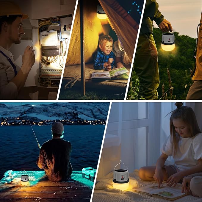 Lampara Linterna De Camping Led Solar Usb Recargable
