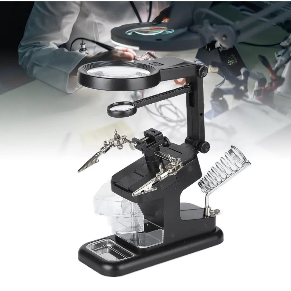 Lupa Luz Led Lampara Lupa Escritorio Lupa Electronica 20x