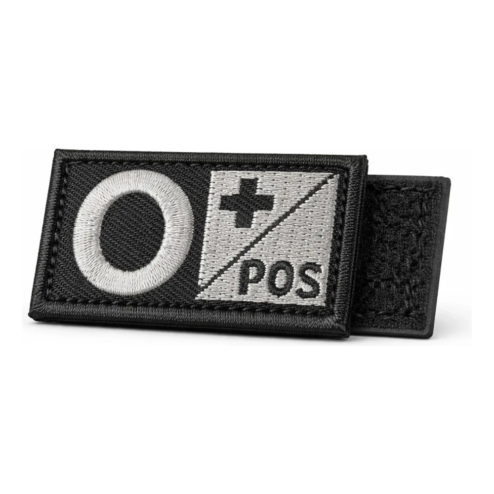 Parche Militar Grupo Sanguineo Tipo De Sangre Velcro Tactico