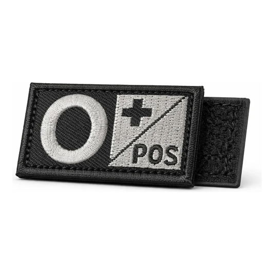Parche Militar Grupo Sanguineo Tipo De Sangre Velcro Tactico