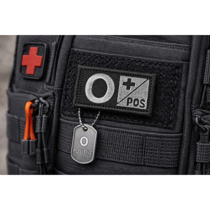 Parche Militar Grupo Sanguineo Tipo De Sangre Velcro Tactico