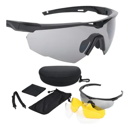Lentes Tacticos 3 Micas Lentes Uv Airsoft Lentes Militares.