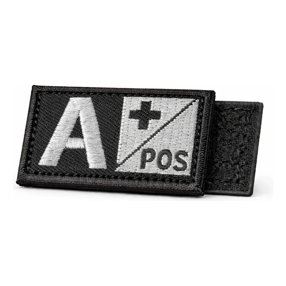 Parche Militar Grupo Sanguineo Tipo De Sangre Velcro Tactico