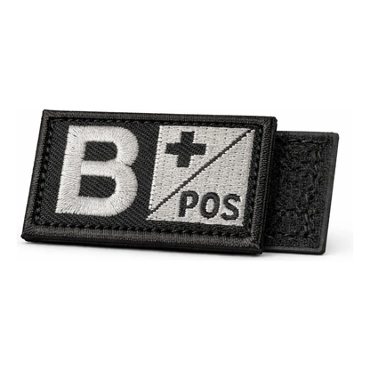 Parche Militar Grupo Sanguineo Tipo De Sangre Velcro Tactico