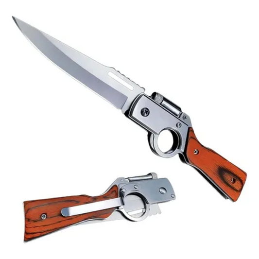 Cuchillo Supervivencia Navaja Automatica Bayoneta 21cm