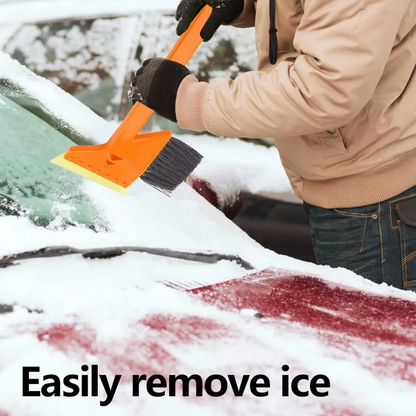 Cepillo Nieve Raspador Hielo Pala Cepillos Anticongelante Naranja