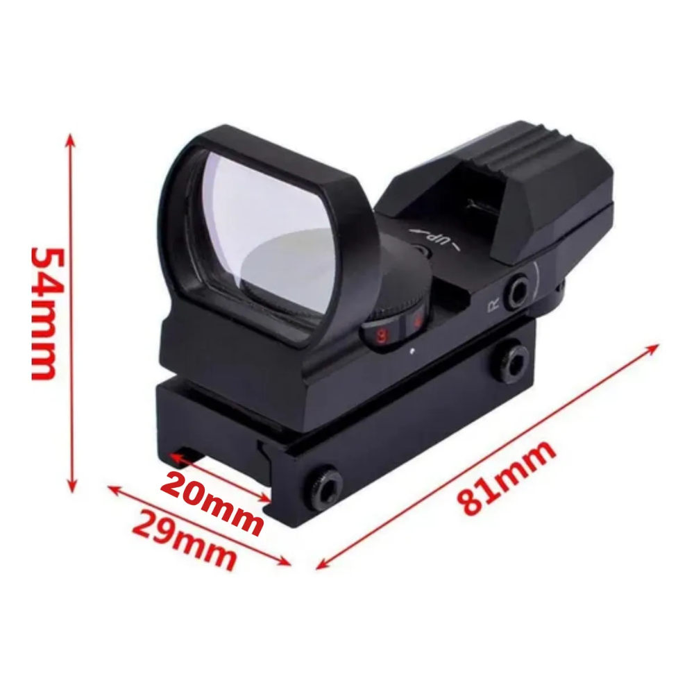 Mira Holografica Replicas Airsoft Tactico Paintball Mira 1x30