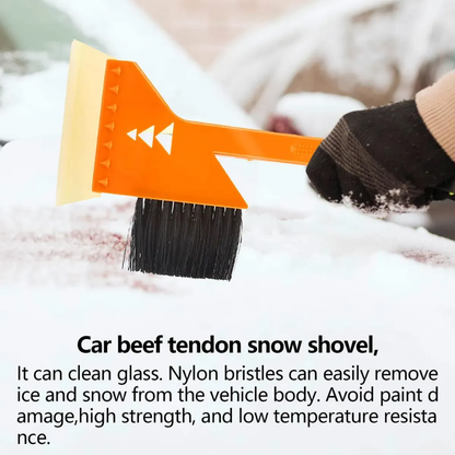 Cepillo Nieve Raspador Hielo Pala Cepillos Anticongelante Naranja