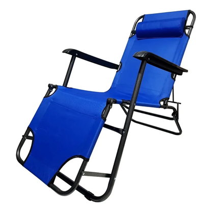 Silla Reposera Plegable Playa Silla Camping Terraza 152x47cm