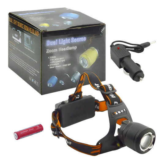 Linterna Frontal Recargable Foco Minero Con Carga De Auto Foco Led Para Cazar