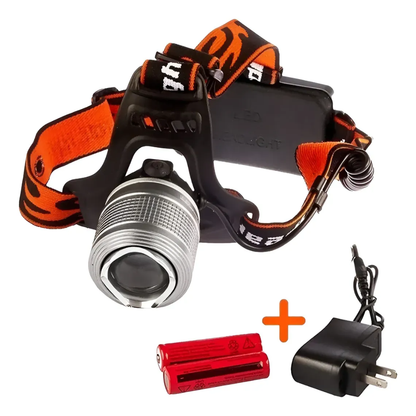 Linterna Frontal Recargable Foco Minero Con Carga De Auto Foco Led Para Cazar