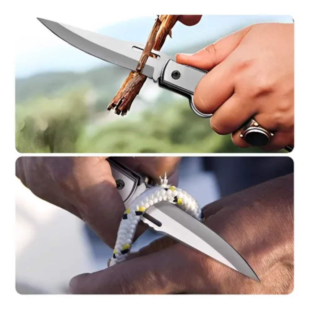 Cuchillo Supervivencia Navaja Automatica Bayoneta 21cm