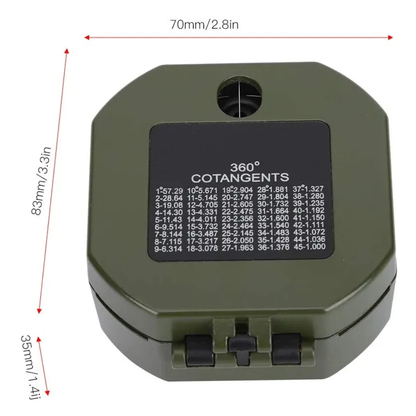 Brujula Geologica Para Exploracion Precisa Brujula Camping Verde