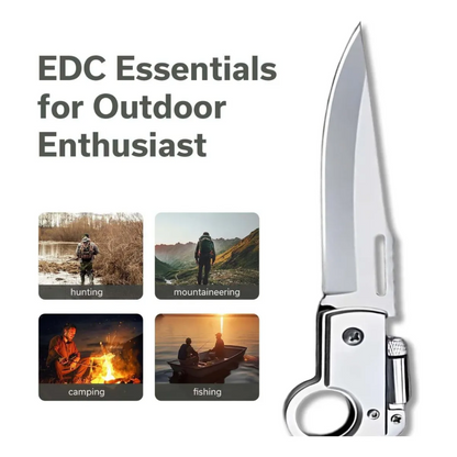 Navaja Cuchillo Automatico Cuchillo 3en1 Cortaplumas 25cm