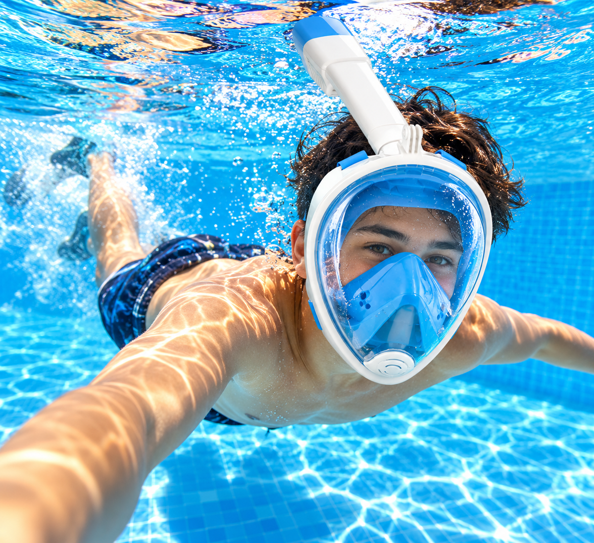 Mascara Snorkel Fullface Mascara Buceo snorkel porta gopro