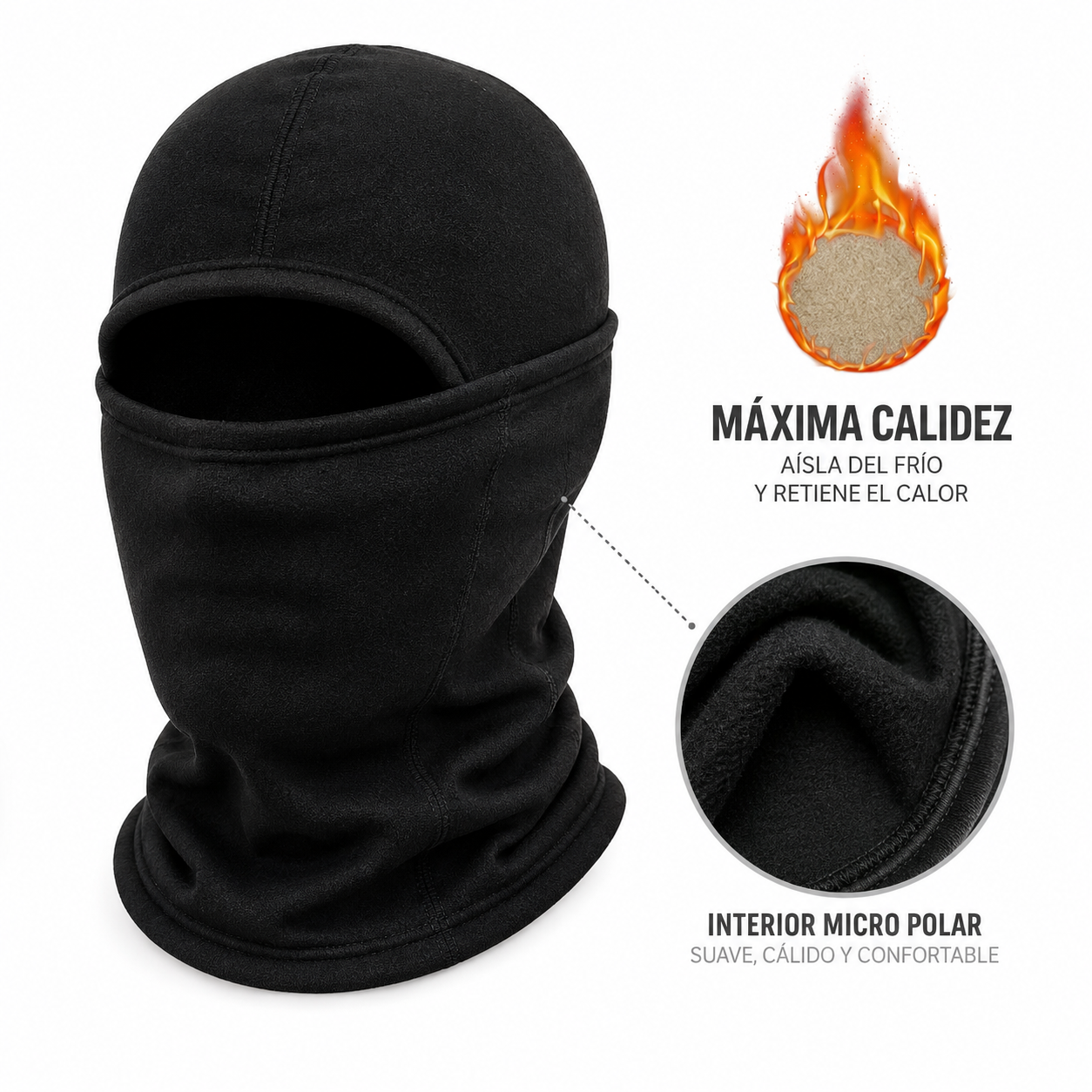 Balaclava Pasamontaña Termica Balaclava Polar Balaclavas