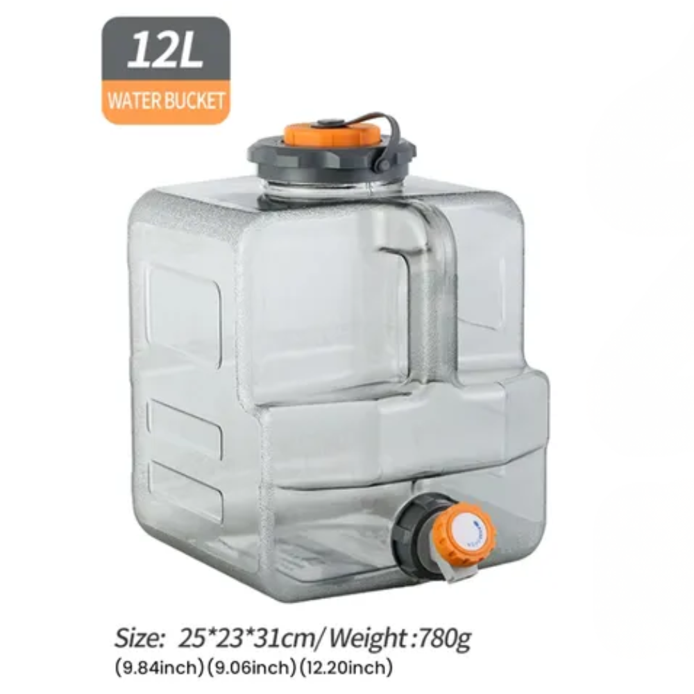 Cubo Contenedor De Agua Camping Bidon De Agua Portatil 12lts