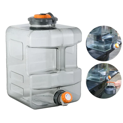 Cubo Contenedor De Agua Camping Bidon De Agua Portatil 12lts