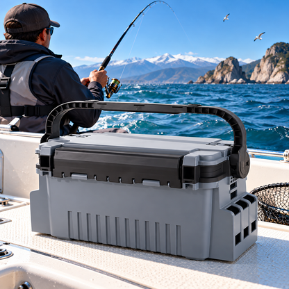 Caja Pesca Porta Señuelos Caja Organizadora Pesca 43x28x25cm