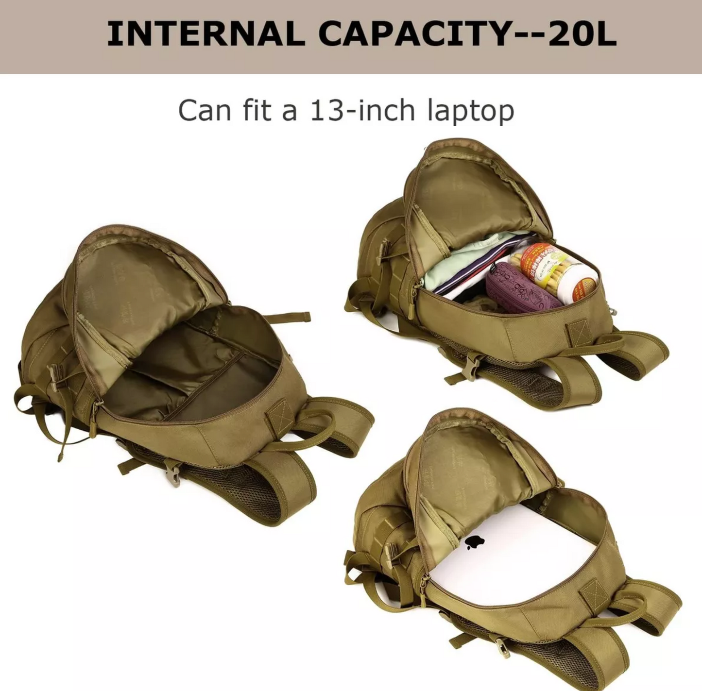 Mochila Tactica Mochila Militar Mochila Viajes 20 Litros