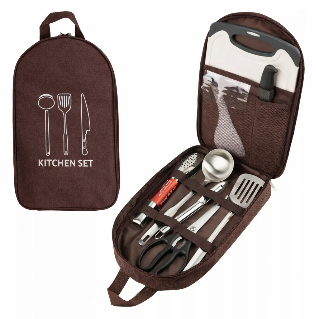 Set Utensilios Cocina Camping Accesorios Camping Outdoor 8pcs