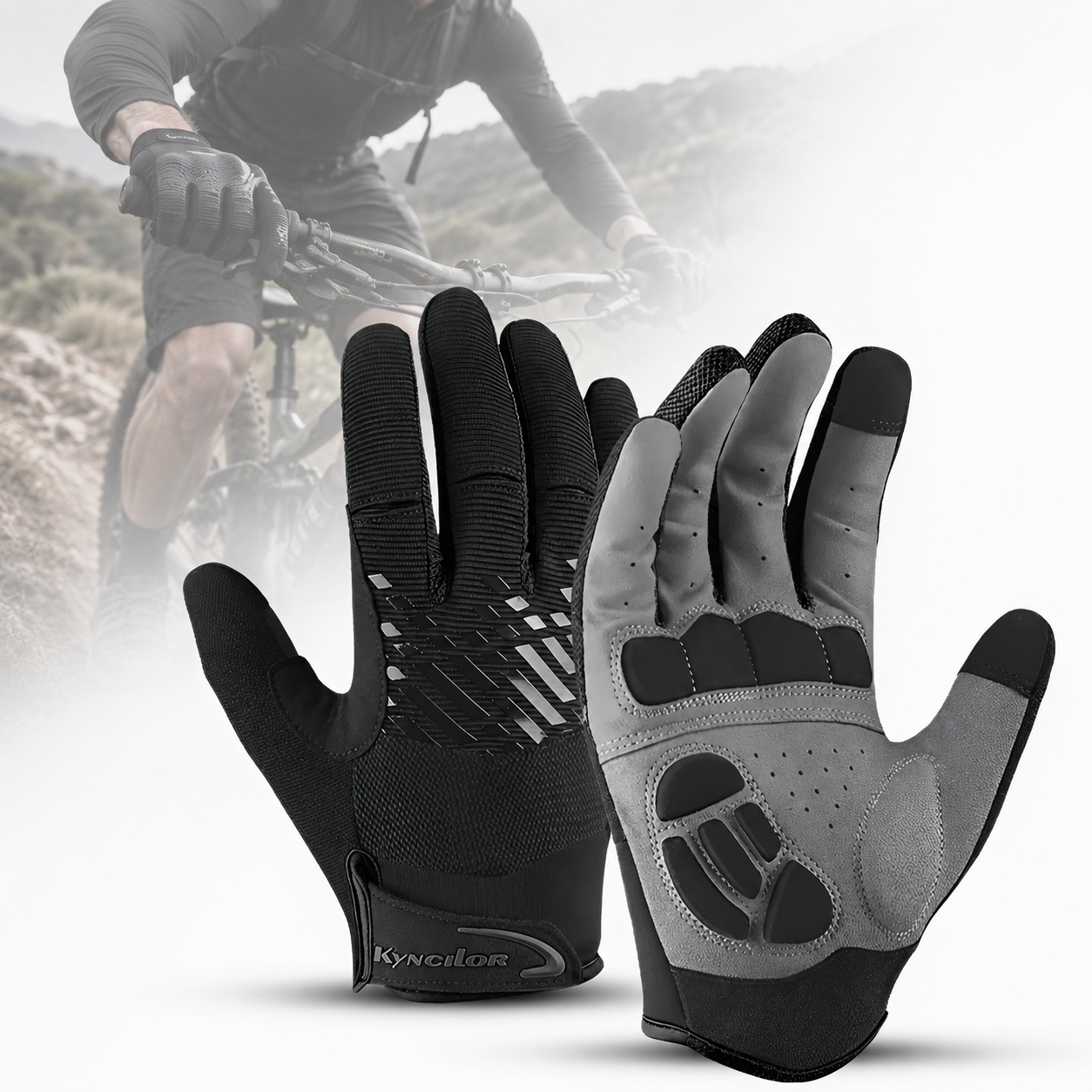 Guantes Ciclismo Bicicleta Guantes Touch Palma Anti Golpes