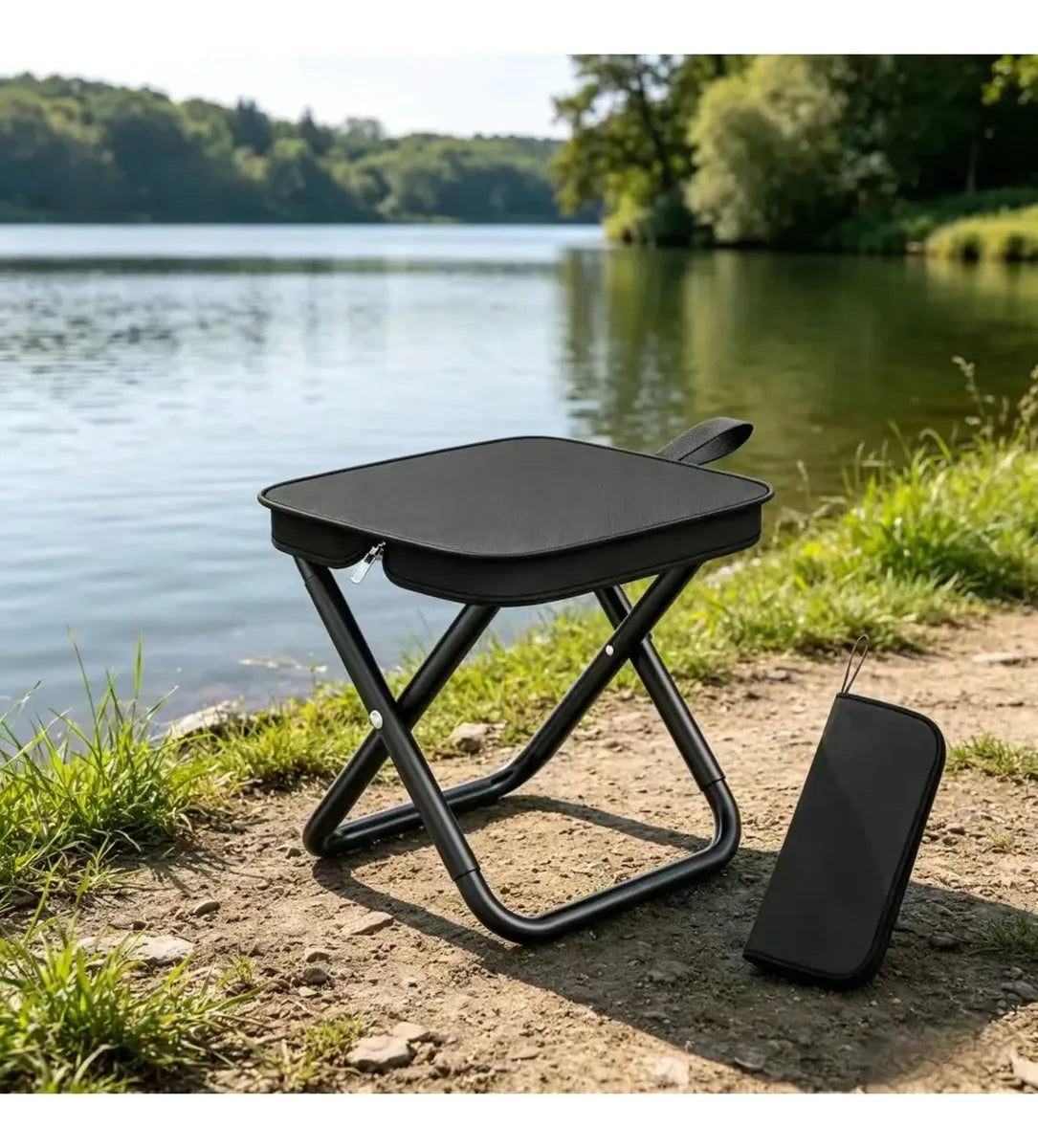 Silla Camping Silla Plegable Camping Portatil Bolso 28x24cm