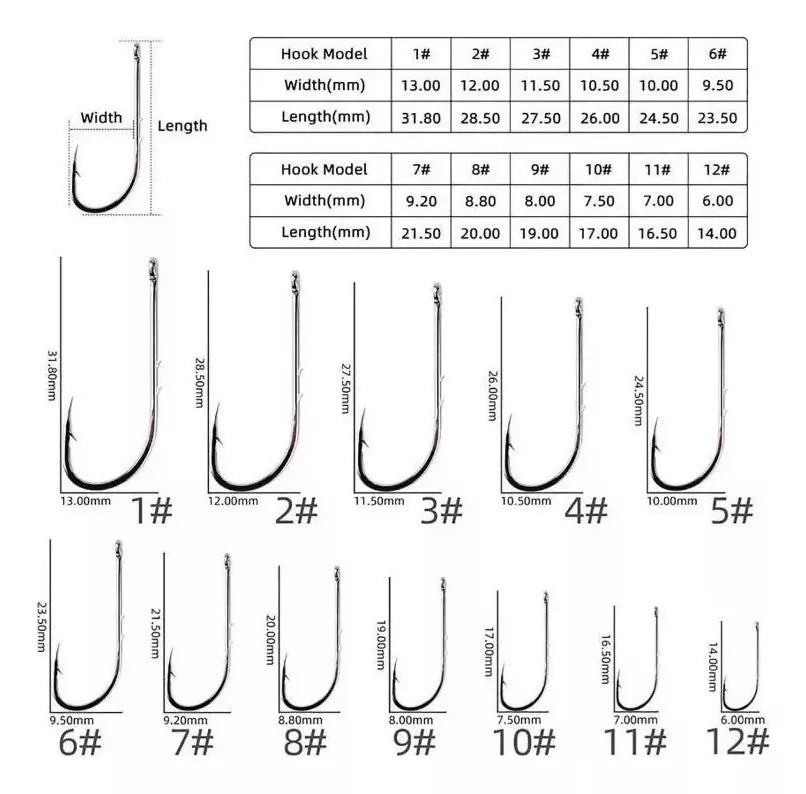 Kit Anzuelo Set Pesca 5 Anzuelos Pesca Anzuelos De Pesca #14