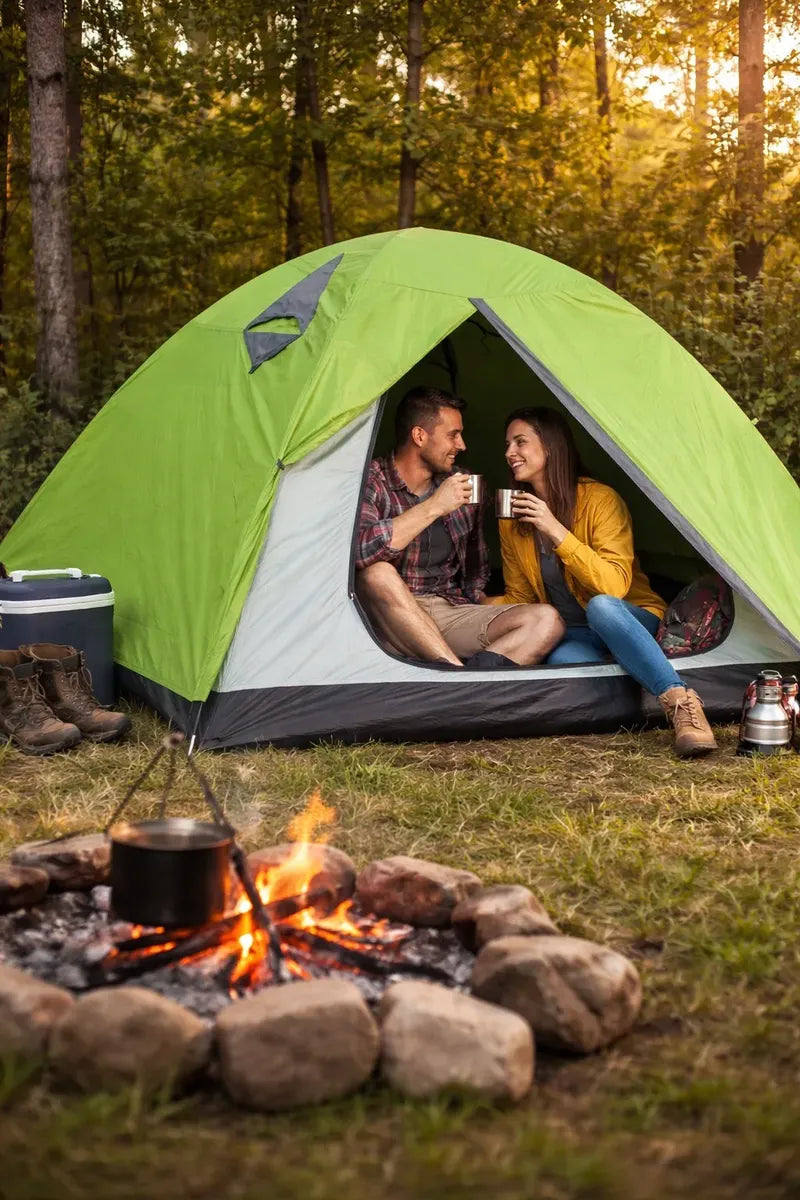 Carpa Camping Carpa Impermeable 3000mm 210tpu 2.2x2.2mt 3 personas