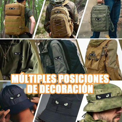 Parche Tactico Militar Parche Ojo Gato Fluorescente Velcro
