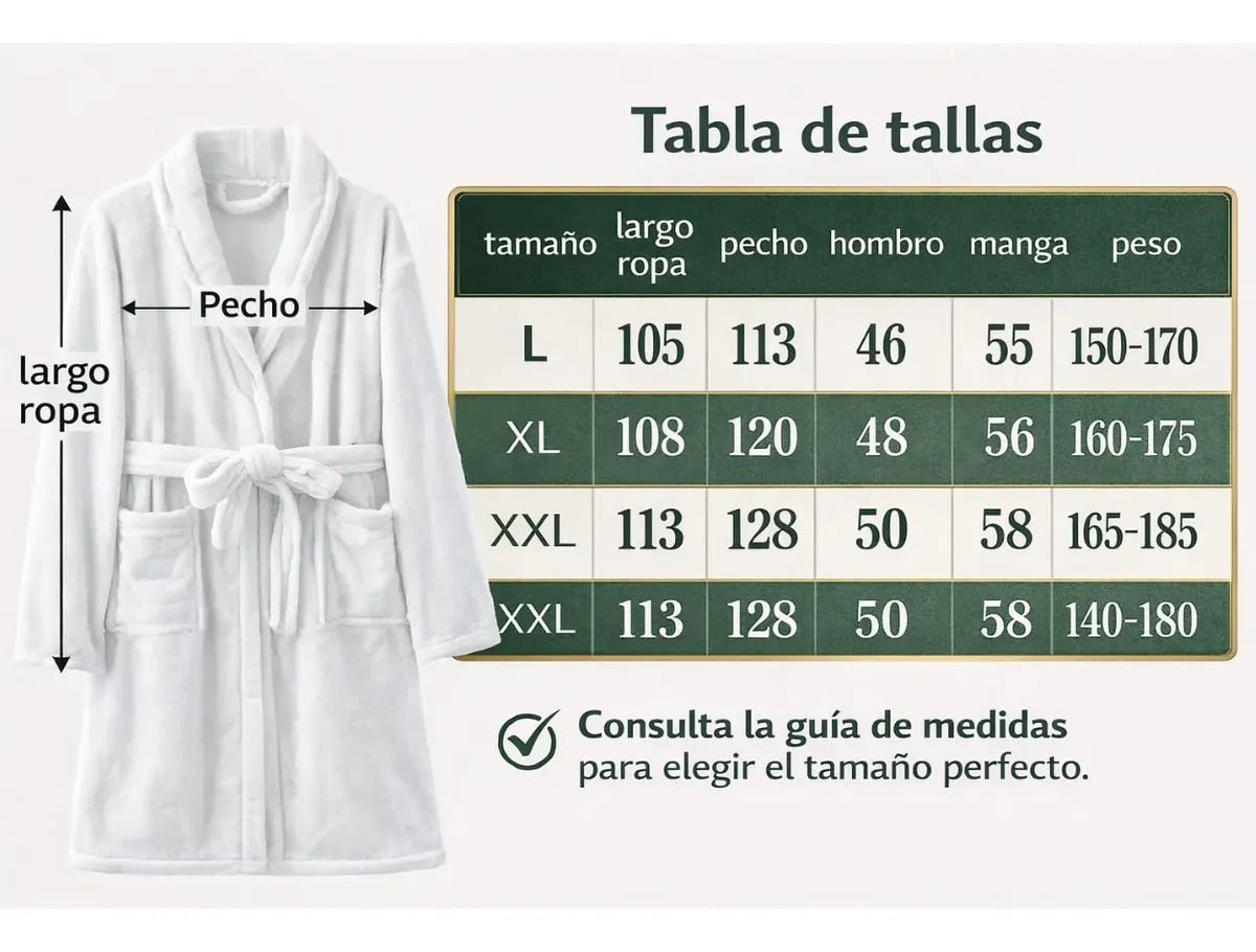Bata De Baño Tipo Spa Hombre Mujer Bata Unisex
