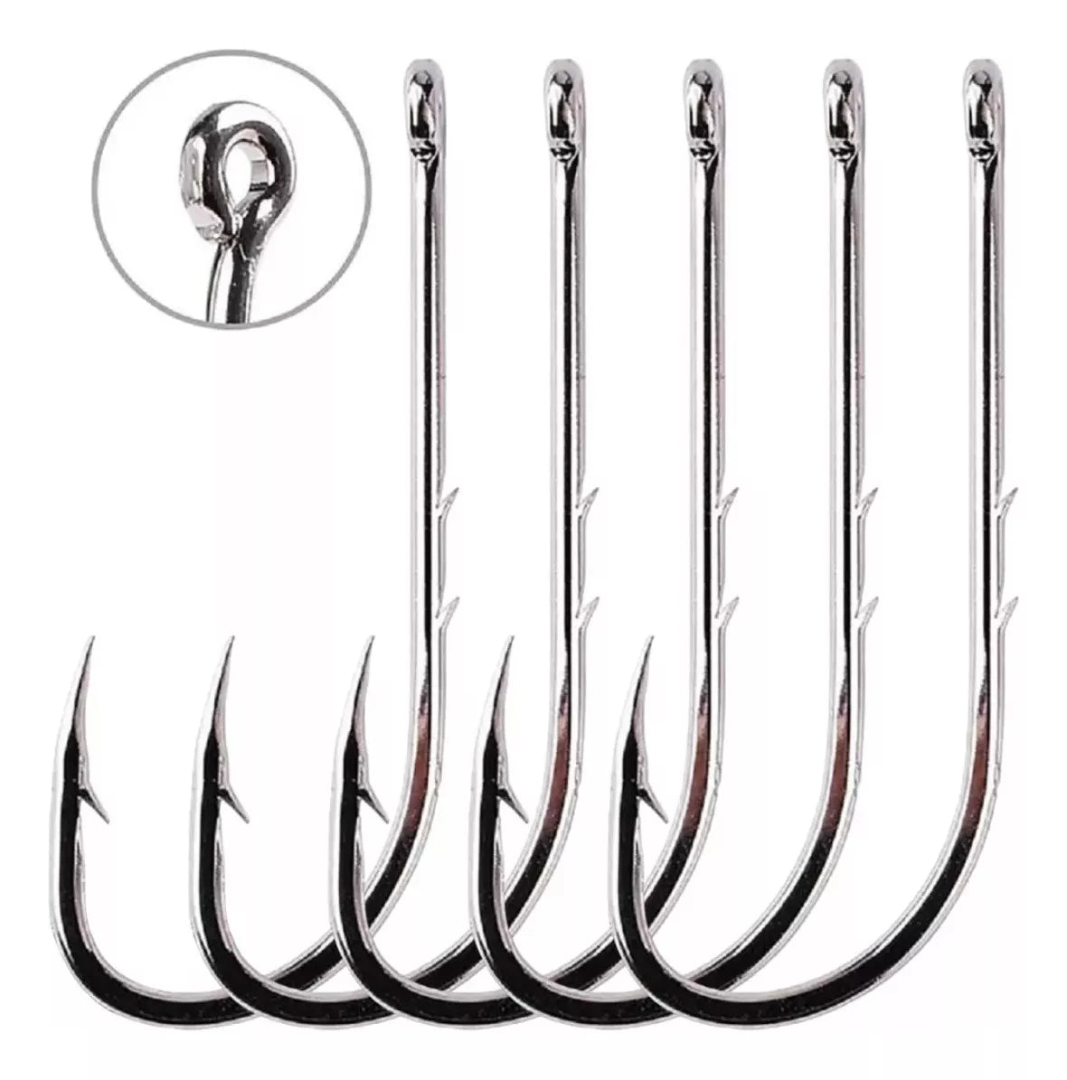 Kit Anzuelo Set Pesca 5 Anzuelos Pesca Anzuelos De Pesca 1/0
