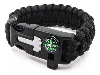 Pulsera Paracord Treking Y Escalada Supervivencia 5 En 1