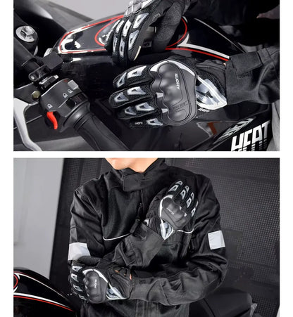 Guantes Para Moto Bicicleta Con Protecciones Pantalla Tactil