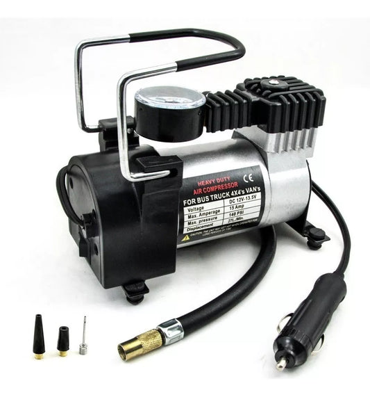 Compresor Aire 12v Compresor Metalico 12v Auto Moto 35l/min