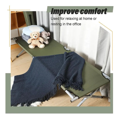 Catre Plegable Cama Campaña Camping Bolsa Transporte 190x62x42cm