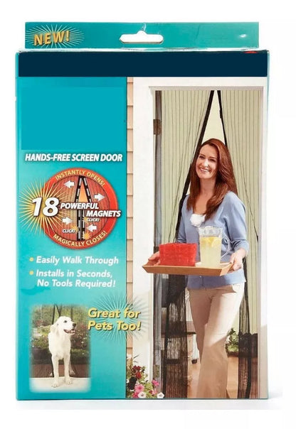 Cortina Puerta Malla Anti Mosquitos Malla Mosquitera 100x210