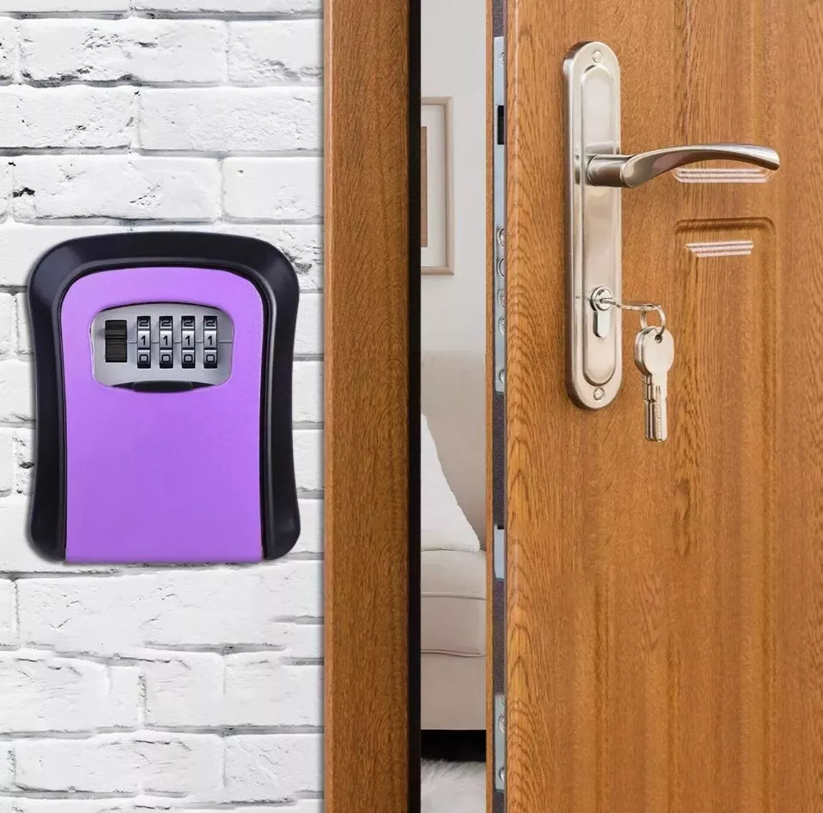 Caja Seguridad Llaves Caja Fuerte Llave 4digitos Caja Fuerte