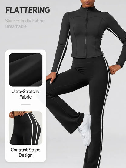 Conjunto Deportivo Mujer 2 Piezas Buzo Poleron Gym Moda