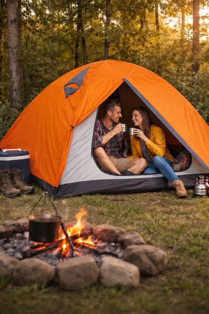 Carpa Camping Carpa Impermeable 3000mm 210tpu 215x155cm 2 personas