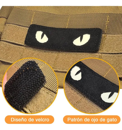 Parche Tactico Militar Parche Ojo Gato Fluorescente Velcro