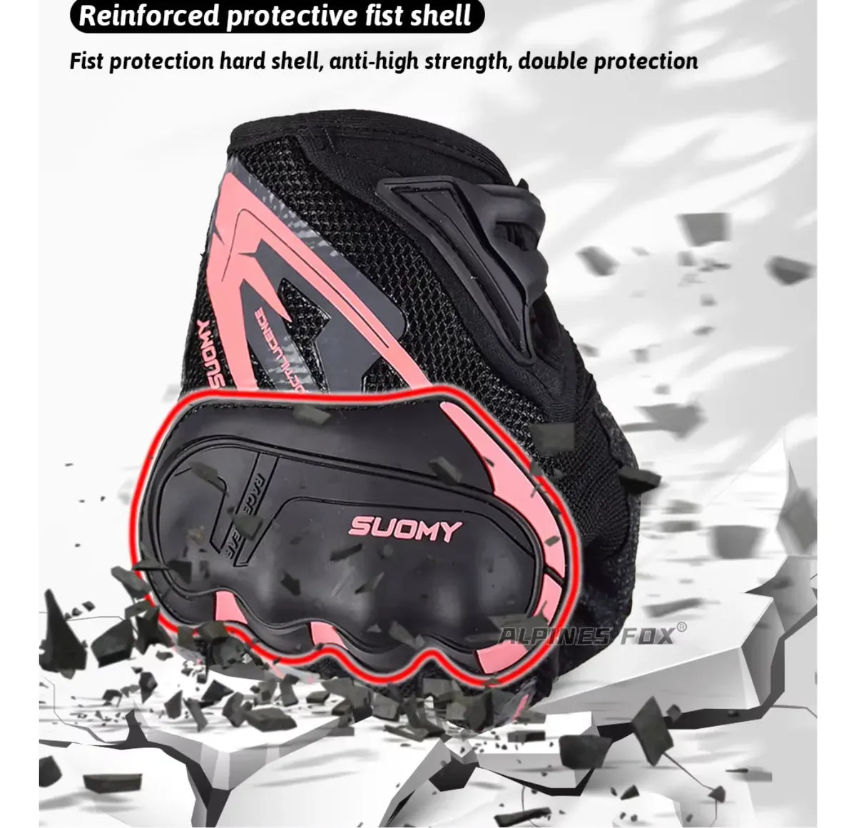 Guantes Para Moto Bicicleta Con Protecciones Pantalla Tactil