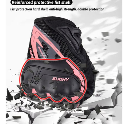 Guantes Para Moto Bicicleta Con Protecciones Pantalla Tactil