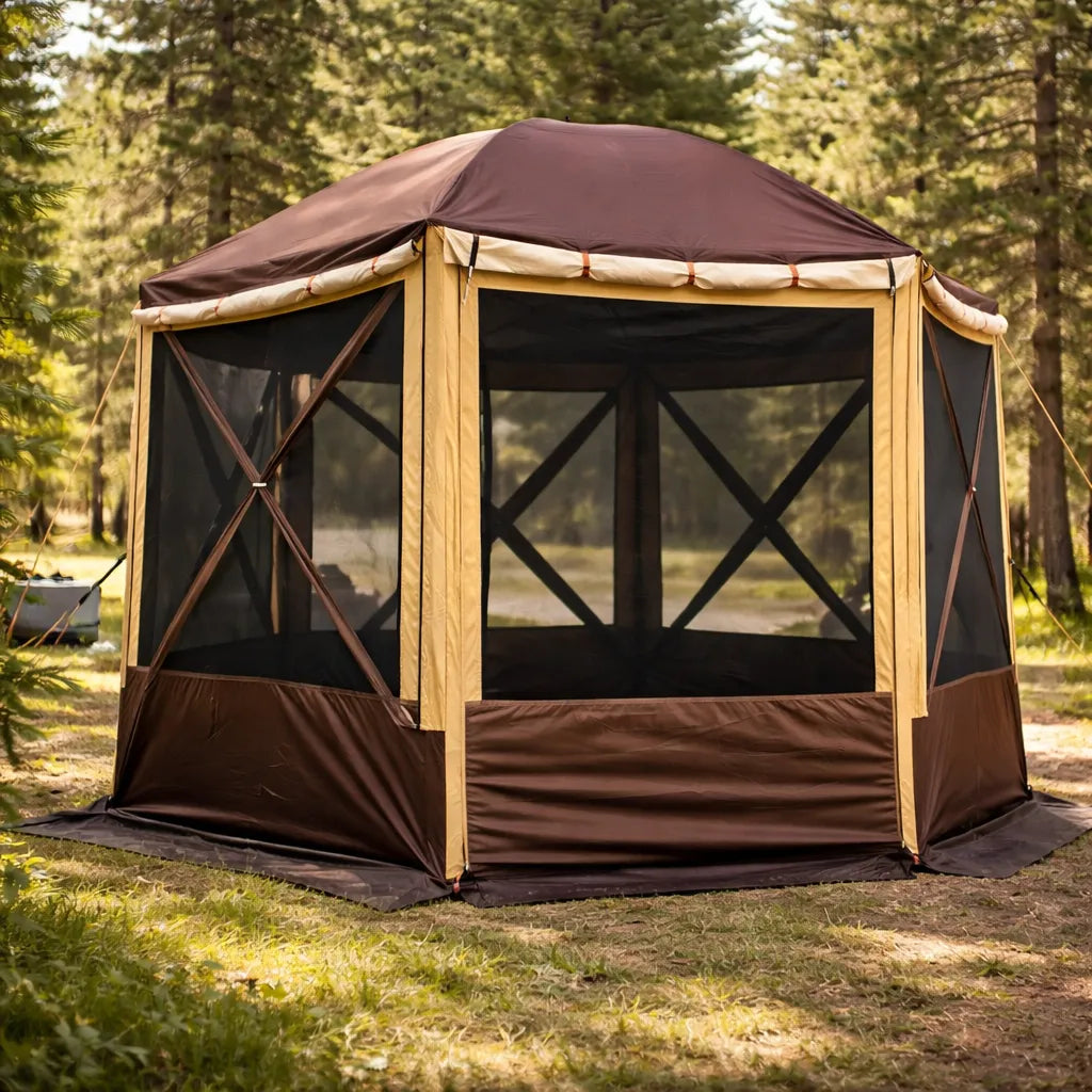 Carpa Camping 4 Estaciones Tienda 6 Personas 360x360x225cm