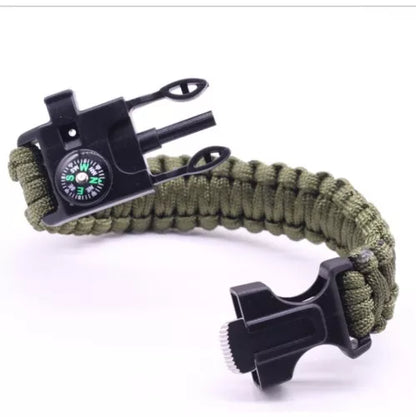 Pulsera Paracord Treking Y Escalada Supervivencia 5 En 1